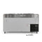 71 in. Two Door Commercial Pizza Prep Refrigerator in Stainless-Steel