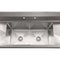72 in. 18-Gauge 2-Compartment Commercial Sink with Backsplash and Dual 18 in. Drainboards, Bowl Dimensions 18"x18"x14" in Stainless-Steel