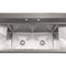 72 in. 16-Gauge Commercial Sink with Backsplash and Dual 18 in. Drainboards, Bowl Dimensions 18"x18"x14" in Stainless-Steel