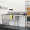 63 in. 18-Gauge 2-Compartment Commercial Sink with Backsplash and 24 in. Right Drainboard, Bowl dimensions 18"x24"x14" in Stainless-Steel