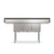 75 in Three Compartment Commercial Sink, Bowl Size 15x15x14, 18 Gauge Stainless-Steel with 2 Drainboards
