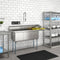63 in. Three Compartment Commercial Sink, Bowl Size 15x15x14, 18-Gauge Stainless-Steel with Right Drainboard
