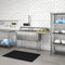 63 in. Three Compartment Commercial Sink, Bowl Size 15x15x14, 18-Gauge Stainless-Steel with Right Drainboard