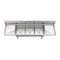 90 in. Three Compartment Commercial Sink Bowl Size 18x18x14 18-Gauge Stainless-Steel with 2 Drainboards