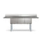90 in. Three Compartment Commercial Sink Bowl Size 18x18x14 18-Gauge Stainless-Steel with 2 Drainboards