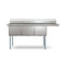 75 in. Three Compartment Commercial Sink Bowl Size 18x18x14 Stainless-Steel 18 Gauge with Right Drainboard