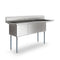 75 in. Three Compartment Commercial Sink Bowl Size 18x18x14 Stainless-Steel 18 Gauge with Right Drainboard