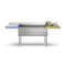 102 in. Three Compartment Commercial Sink Bowl Size 18x24x14 Stainless-Steel 18 Gauge with Two Drainboards