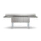 102 in. Three Compartment Commercial Sink Bowl Size 18x24x14 Stainless-Steel 18 Gauge with Two Drainboards