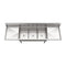 102 in. Three Compartment Commercial Sink Bowl Size 18x24x14 Stainless-Steel 18 Gauge with Two Drainboards