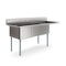 81 in. Three Compartment Commercial Sink Bowl Size 18x24x14 Stainless-Steel 18 Gauge with Right Drainboard