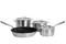 Fiskars “All Steel” starter pan set (4 pieces) stainless-steel cookware with a matte brushed finish exclusively For Miele