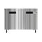 48 in. Two Door Commercial Undercounter Refrigerator in Stainless-Steel 11 cu. ft