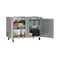 48 in. Two Door Commercial Undercounter Refrigerator in Stainless-Steel 11 cu. ft