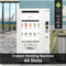 45 in. Commercial Freezer Ice Cream Vending Machine with 44 Slots, Ample 49 in. Touch Display, Bill Acceptor and Credit Card Reader in White