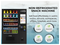 50 in. 60-Slot Snack Vending Machine with 22-inch Touch Screen, Credit Card Reader and Bill Acceptor in Black, Non-Refrigerated
