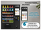 50 in. 60-Slot Snack Vending Machine with 22-inch Touch Screen, Credit Card Reader and Bill Acceptor in Black, Non-Refrigerated