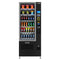 Refrigerated Snack and Drink Vending Machine with 36 Slots Featuring a Credit Card Reader and Coin/Bill Acceptor in Black
