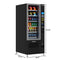 Refrigerated Snack and Drink Vending Machine with 36 Slots Featuring a Credit Card Reader and Coin/Bill Acceptor in Black