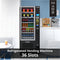 Refrigerated Snack and Drink Vending Machine with 36 Slots Featuring Credit Card Reader and Bill Acceptor in Black