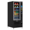 Refrigerated Snack and Drink Vending Machine with 36 Slots Featuring Credit Card Reader and Bill Acceptor in Black