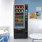 Refrigerated Snack and Drink Vending Machine with 36 Slots Featuring Credit Card Reader and Bill Acceptor in Black