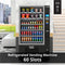 Refrigerated Snack and Drink Vending Machine with 60 Slots and Coin/Bill Acceptor in Black