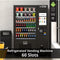 Refrigerated Snack and Drink Vending Machine with 60 Slots and 22 Inch Touch Screen in Black