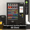 Refrigerated Snack and Drink Vending Machine with 60 Slots and 22 Inch Touch Screen with CC Reader and Coin/Bill Acceptor in Black