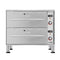 Two-Drawer Commercial Free Standing Warming Drawers in Stainless-Steel