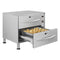 Two-Drawer Commercial Free Standing Warming Drawers in Stainless-Steel