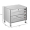 Two-Drawer Commercial Free Standing Warming Drawers in Stainless-Steel