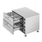 Two-Drawer Commercial Free Standing Warming Drawers in Stainless-Steel