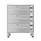 Three-Drawer Commercial Free Standing Warming Drawer in Stainless-Steel