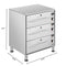 Three-Drawer Commercial Free Standing Warming Drawer in Stainless-Steel