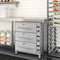 Three-Drawer Commercial Free Standing Warming Drawer in Stainless-Steel