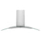 48 In. Convertible Vent Wall Mount Range Hood In Stainless Steel And Glass