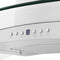 48 In. Convertible Vent Wall Mount Range Hood In Stainless Steel And Glass