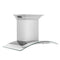 36 In. Crownsound™ Ducted Vent Wall Mount Range Hood In Stainless Steel And Glass With Built-in Bluetooth Speakers