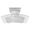 36 In. Crownsound™ Ducted Vent Wall Mount Range Hood In Stainless Steel And Glass With Built-in Bluetooth Speakers