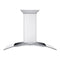 48 In. Crownsound™ Ducted Vent Wall Mount Range Hood In Stainless Steel And Glass With Built-in Bluetooth Speakers
