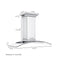 48 In. Crownsound™ Ducted Vent Wall Mount Range Hood In Stainless Steel And Glass With Built-in Bluetooth Speakers