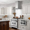 30 In. Crownsound™ Ducted Vent Wall Mount Range Hood In Stainless Steel And Glass With Built-in Bluetooth Speakers