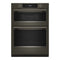 30-inch Smart Electric Combo Wall Oven With Assisted Cooking Modes - Black Ore