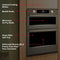 30-inch Smart Electric Combo Wall Oven With Assisted Cooking Modes - Black Ore