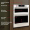 30-inch Smart Electric Combo Wall Oven With Assisted Cooking Modes - White