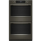 30-inch Smart Electric Double Wall Oven With Assisted Cooking Modes - Black Ore