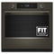 30-inch Smart Electric Single Wall Oven With Intelligent Cooking Camera - Black Ore