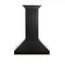 30 In. Wooden Convertible Vent Wall Mount Range Hood In Black