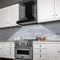 30 In. Wooden Convertible Vent Wall Mount Range Hood In Black
